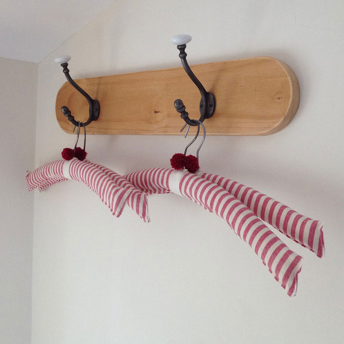 Pompom Coat Hangers - Pompoms can be added to anything with Multipom!