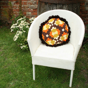 Vintage Fabric Cushion - We believe that pompoms make soft furnishings softer!